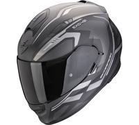 Scorpion Exo-491 Kripta Casque, Noir mat/argent, Taille L (59/60)