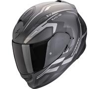 Scorpion Exo-491 Kripta Casque, Noir mat/argent, Taille S (55/56)