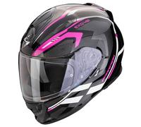 Scorpion Exo 491 Kripta Noir Rose | Casque de Moto intégral avec visière Solaire | Unisexe Homme et Femme homologués ECE 22.06 Homologué ECE 22.06 (S)