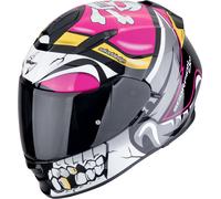 Scorpion EXO-491 Pirate, casque intégral L Noir/Blanc/Fuchsia/Jaune Noir/Blanc/Fuchsia/Jaune