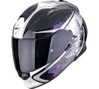 Scorpion Casque intégral EXO-491 Run Noir/Blanc/Mauve/Vert Taille L