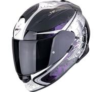 Scorpion EXO-491 Run Casque, Blanc/Noir/Violet, Taille S (55/56)