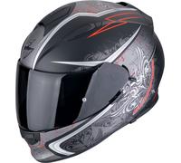 Scorpion EXO-491 Run, casque intégral XL Mat Noir/Gris/Rouge Mat Noir/Gris/Rouge