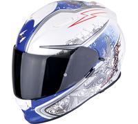 Scorpion EXO-491 Run, casque intégral XS Blanc/Bleu/Rouge/Gris Blanc/Bleu/Rouge/Gris