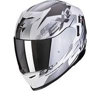 SCORPION EXO-520 AIR COVER préparé pour la communication Bluetooth White-Silver L