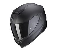 Scorpion EXO-520 - Casque de moto avec pare-soleil, Pinlock, préparé pour la communication Bluetooth S, noir mat et argent