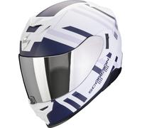 Scorpion Exo-520 Evo Air Banshee Casque, blanc-bleu, taille S pour homme