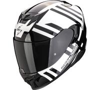 Scorpion Exo-520 Evo Air Banshee Casque, Blanc/Noir, Taille XS (53/54)