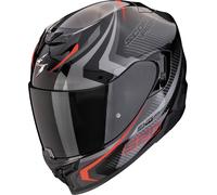 Scorpion Exo-520 Evo Air Terra Casque, noir-rouge-argent, taille 2XL pour homme