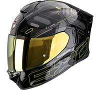 Scorpion EXO-530 Air Fond, casque intégral M Noir/Gris Foncé/Jaune Néon Noir/Gris Foncé/Jaune Néon