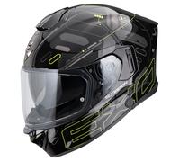 Scorpion EXO-530 Air Fond Casque Intégral Noir/Jaune néon 2XL unisex