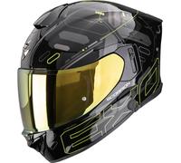 Scorpion Exo-530 Air Fond Casque intégral, noir/jaune, Taille M (57/58)
