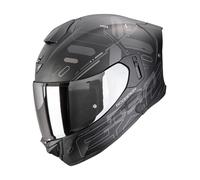SCORPION EXO-530 AIR FOND CASQUE MOTO INTÉGRAL NOIR MAT ARGENT
