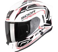 Scorpion Exo-530 Air Slope Casque intégral, Blanc/Noir/Rouge, Taille XL (61/62)