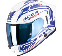 Scorpion Exo-530 Air Slope Casque intégral, blanc-rouge-bleu, taille S pour homme