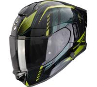 Scorpion Exo-530 Air Theras Casque intégral, noir-vert, taille M pour homme