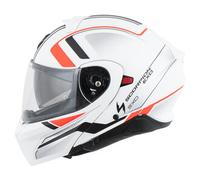 Scorpion EXO-930 EVO Ardens, casque rabattable XXL Mat Blanc/Noir/Rouge Mat Blanc/Noir/Rouge