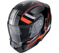 Scorpion EXO-930 EVO Ardens, casque rabattable XL Noir/Rouge/Argent Noir/Rouge/Argent