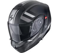 Scorpion EXO-930 Evo Ardens Casque rabattable, noir-argent, taille XS 54 55 pour homme