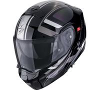Scorpion EXO-930 Evo Ardens Casque rabattable, noir-pourpre-argent, taille M pour homme