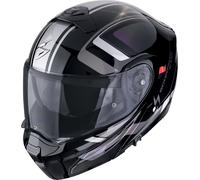 Scorpion EXO-930 EVO Ardens, casque rabattable XXL Noir/Argent/Mauve/Vert Noir/Argent/Mauve/Vert