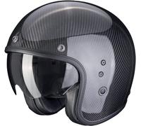 Scorpion Exo Belfast Carbon Evo noir casque jet léger avec pare-soleil / visière XL