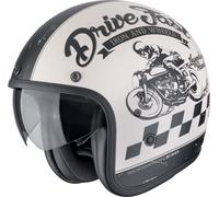 Scorpion Exo Belfast EVO Drive Fast Casque jet crème mat / noir S