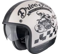 Scorpion Exo Belfast EVO Drive Fast Casque jet crème mat / noir XL