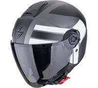 Scorpion EXO-City II Blur Casque jet, noir mat/gris/blanc, Taille S (55/56)