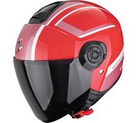 Scorpion Exo-City II Cosmos Casque ouvert, noir-blanc-rouge, taille M pour homme