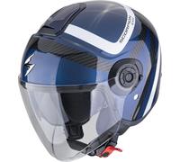 Scorpion EXO-City II Riva Casque à réaction, bleu/noir, Taille M (57/58)