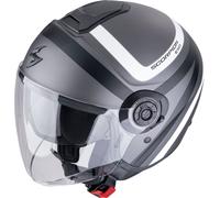 Scorpion EXO-City II Riva, casque ouvert M Mat Argent/Noir/Blanc Mat Argent/Noir/Blanc