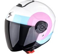 Scorpion EXO-City II Sheer, casque ouvert M Blanc/Rose/Bleu Clair Blanc/Rose/Bleu Clair