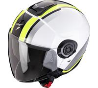 Scorpion EXO-City II VEL, casque à réaction XL Blanc/Jaune Néon Blanc/Jaune Néon