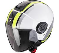 Scorpion Exo-City II Vel Casque jet, Blanc/jaune, Taille XXL (62/63)