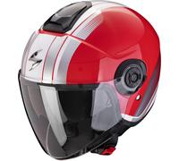 Scorpion Exo-City II Vel Casque jet, blanc-rouge, taille L pour homme