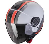 Scorpion Exo-City II Vel Casque jet, Noir/Gris/Rouge, Taille XXL (62/63)