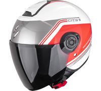Scorpion EXO-City II Vita, casque ouvert S Blanc/Rouge/Argent Blanc/Rouge/Argent