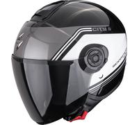 Scorpion Exo-City II Vita Casque ouvert, Noir/Blanc/Gris, Taille L (58/59)