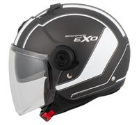 Scorpion Exo-City Scoot Casque Jet Mat/Argenté/Blanc XS unisex
