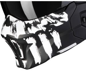 Scorpion EXO-Combat Evo Marauder, masque Mat Noir/Blanc Mat Noir/Blanc