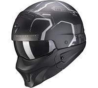 SCORPION EXO-COMBAT EVO RAM Matt Black-Silver XS