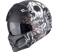 Scorpion Casque modulable EXO-COMBAT II Genesis Mat Noir/Blanc/Or Taille M
