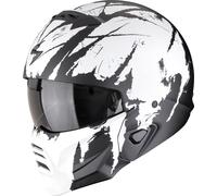 Scorpion EXO-Combat II Marauder, casque modulaire XS Mat Noir/Blanc Mat Noir/Blanc