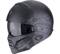 SCORPION EXO-COMBAT II SPIDERWEB Integralhelm matt schwarz-silber S