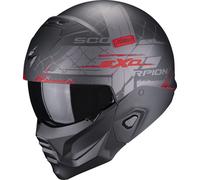 Scorpion EXO-Combat II Xenon casque, noir mat/rouge, S (55/56)