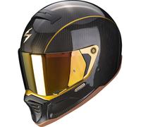 Scorpion EXO-HX1 Carbon SE Solid Gold Casque, Noir/Or, Taille S (55/56)