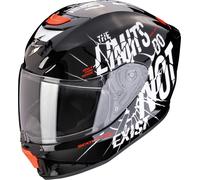 Scorpion Casque intégral pour enfants EXO-JNR Air Boum S Noir/Blanc