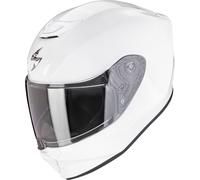 Scorpion Exo-JNR Air Solid Casque pour enfants, Blanc, Taille Y/S (48/49)