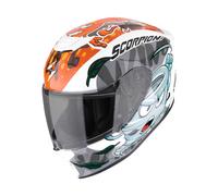 Scorpion Exo-JNR Air The4Elem Casque Intégral Blanc/Bleu/Orange L unisex